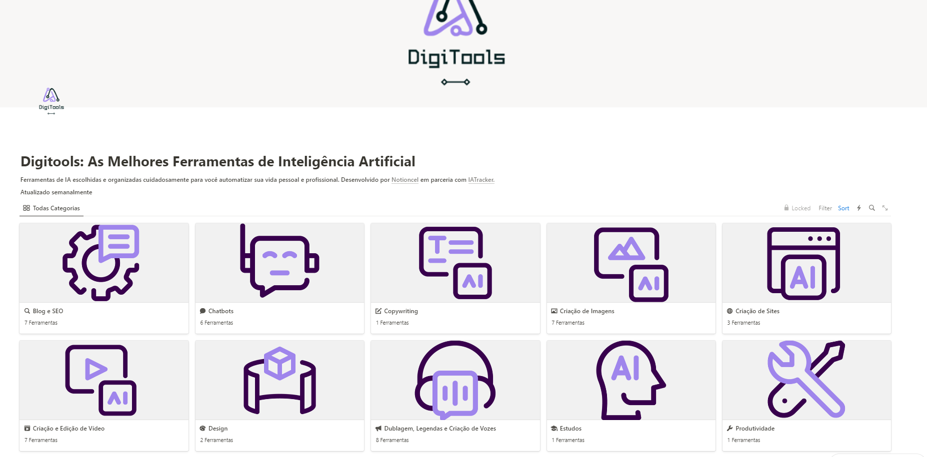Template Ferramentas de IA - IA Tracker