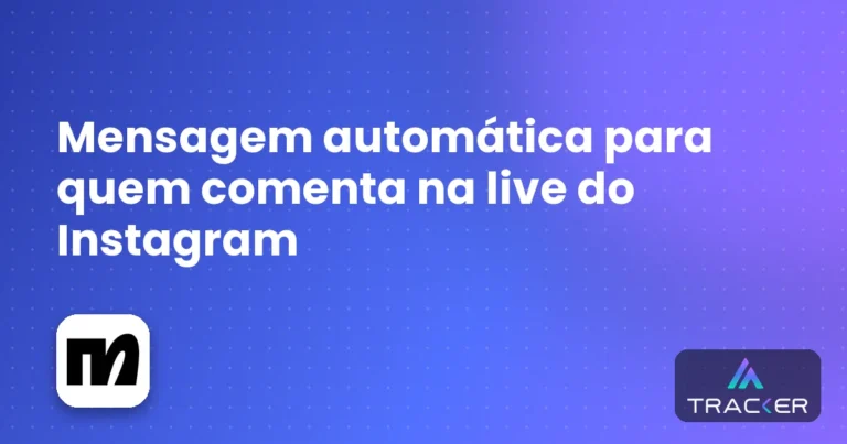 Mensagem automática para quem comenta na live do Instagram